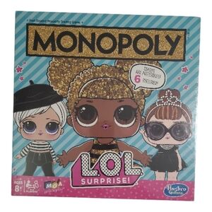 Hasbro LOL Surprise! Monopoly Game - Blue, Pink, Gold